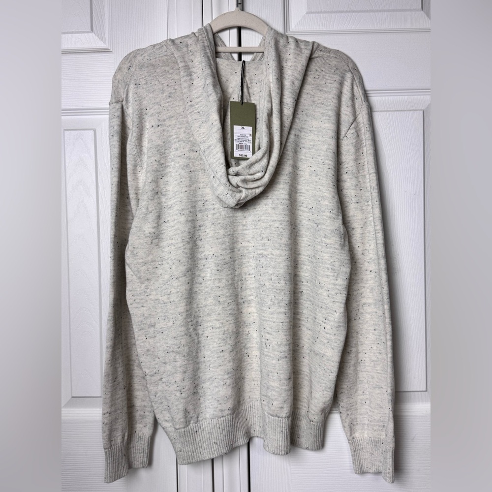 Goodfellow & Co Men’s Hoodie XL Cotton Light Gray Speckled Knit Pullover, NWT - Picture 9 of 9